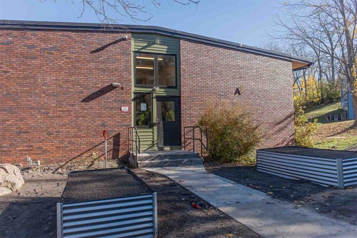 Maple Hills Apartments Renovation Minneapolis side entry — Image: VMWP