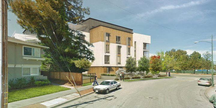 Eagle Park, veterans affordable housing, street facade rendering — VMWP
