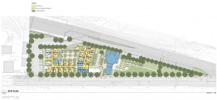 Veterans Village, veterans affordable housing, rendered site plan — VMWP