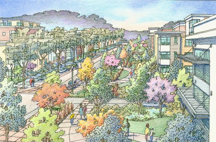 San Francisco Master Plan, Sunnydale HOPE SF, community — Artwork: Jeffrey Michael George