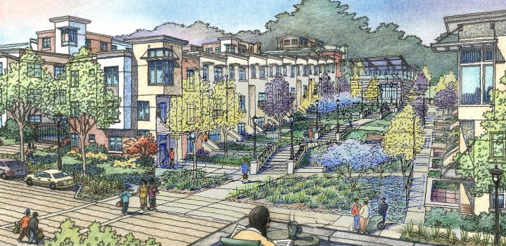San Francisco Master Plan, Sunnydale HOPE, stair SF,  — Artwork: Jeffrey Michael George