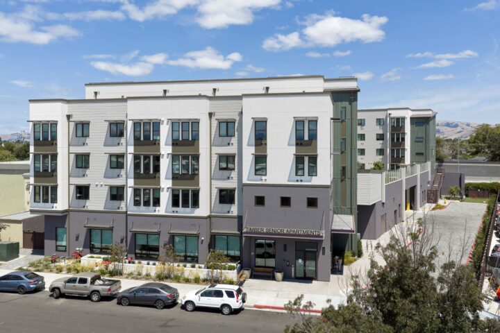 Timber Senior Apartments, affordable senior housing, Newark, California, shading  — Image: © Ken Gutmaker