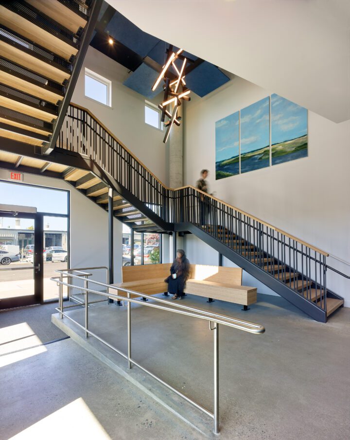 Timber Senior Apartments, affordable senior housing, Newark, California, lobby — Image: © Ken Gutmaker