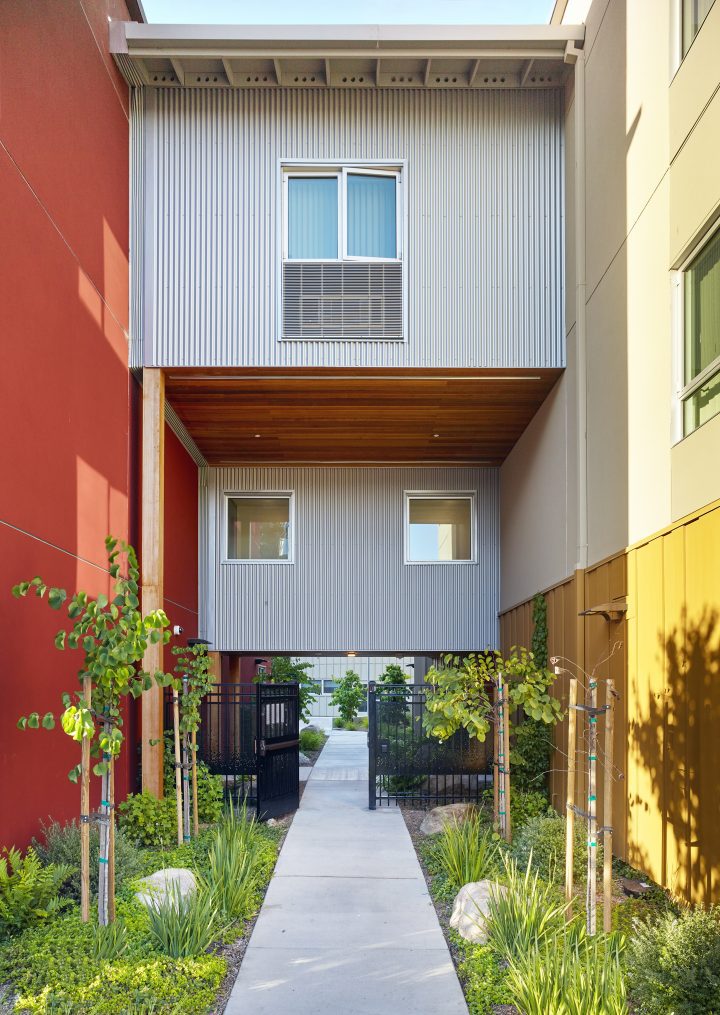 Veterans Village, veterans affordable housing, residential breezeway — VMWP