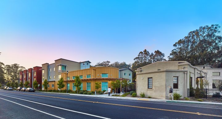 Veterans Village, veterans affordable housing, main street facade — VMWP