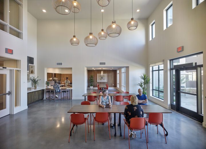 Laurel at Perennial Park, affordable housing architect, community dining room — VMWP
