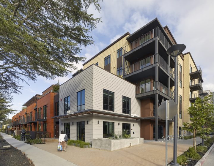 transit oriented condominiums Vantage at The Station condos pedestrian experience — Image: Ken Gutmaker