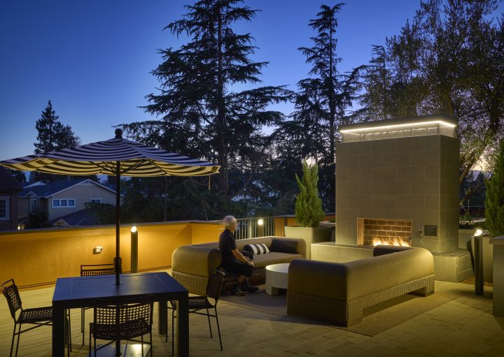 transit oriented condominiums Vantage at The Station condos amenity space — Image: Ken Gutmaker