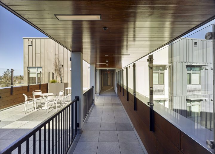 VMWP, Vitalia, Bascom, Affordable Housing, Health Wellness Design, bridge — Photography: Ken Gutmaker
