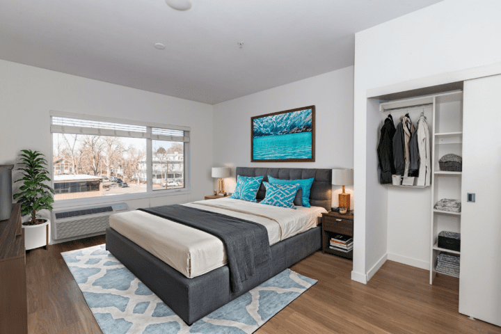 Modular Housing VMWP Denver Colorado bedroom — Image: cornerstoneapartments.com