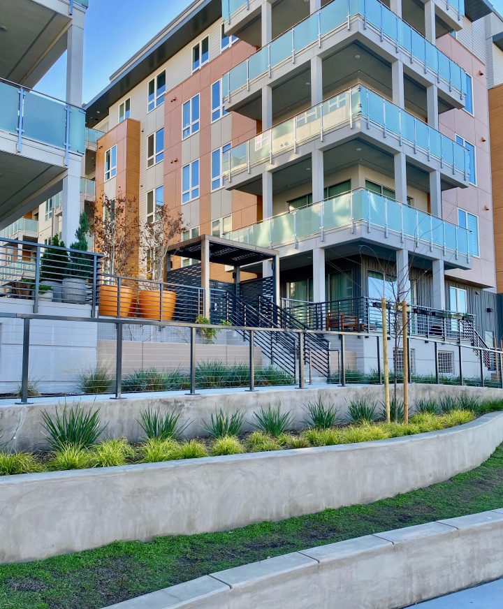 Westbourne Park Building C1, transit oriented development, main entrance close up — VMWP