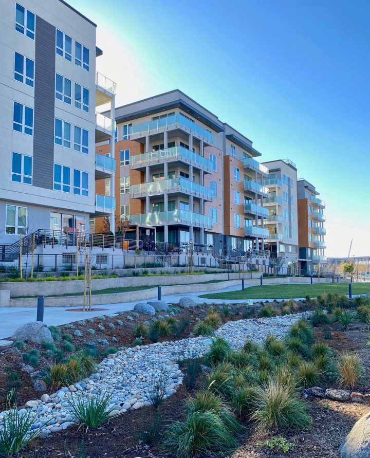 Westbourne Park Building C1, transit oriented development, main street facade — VMWP