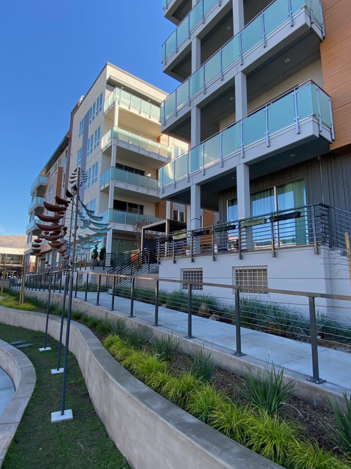 Westbourne Park Building C1, transit oriented development, landscaped residential frontage — VMWP