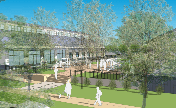 green space rendering ilion master plan revitalization