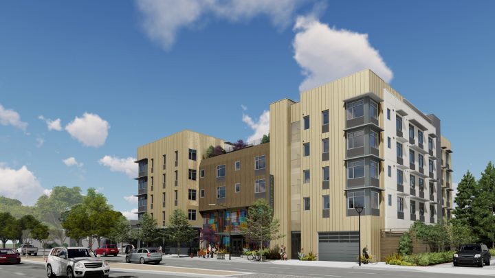 VMWP, Vitalia, Bascom, Affordable Housing, Health Wellness Design, across the street — Image: VMWP