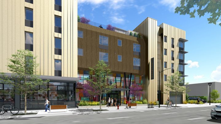 VMWP, Vitalia, Bascom, Affordable Housing, Health Wellness Design, front entry — Image: VMWP