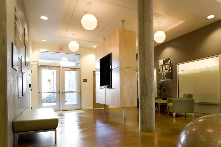 Lobby entrance supportive affordable housing