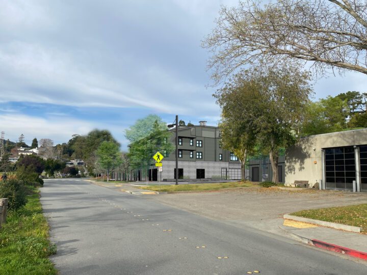 Bayfront Terrace at Hamilton Drive VMWP affordable housing from fire department — Image: VMWP